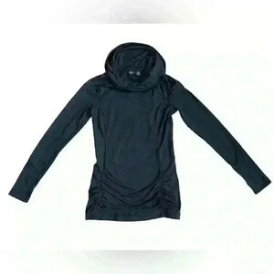 Zella Women’s Cowl Neck Ruched Athletic Top Black Size XS